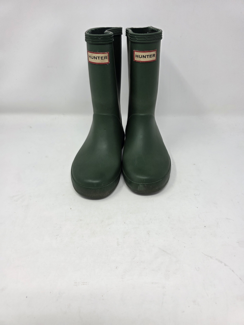 Hunter Kids First Classic Rain Boots Olive Hunter Green Size US 12